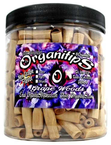 OrganitipS Original Wood Rolling Tip - 250pc Jar