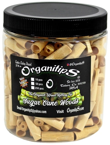 OrganitipS Original Wood Rolling Tip - 250pc Jar