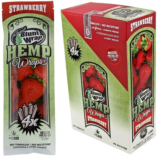 The Original Blunt Wrap - Hemp Wraps - Strawberry