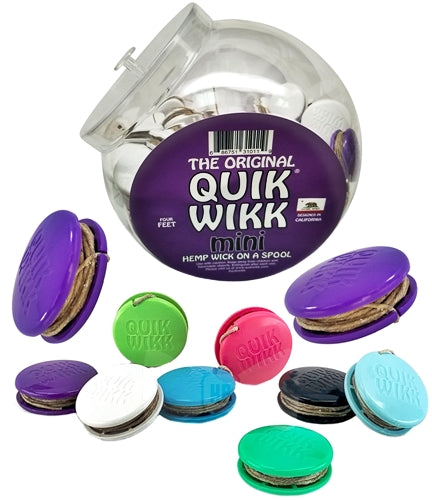 Quik Wikk Mini 4ft Organic Hemp Wick - 100pk