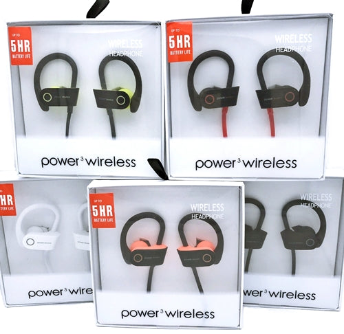 4ct G5 Sports Power3 Wireless In Ear Headphones Assortment