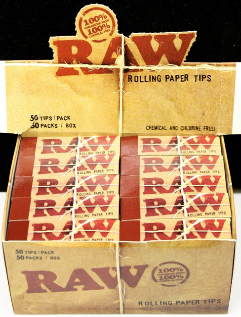 RAW Rolling Paper Tips - Original 50pk