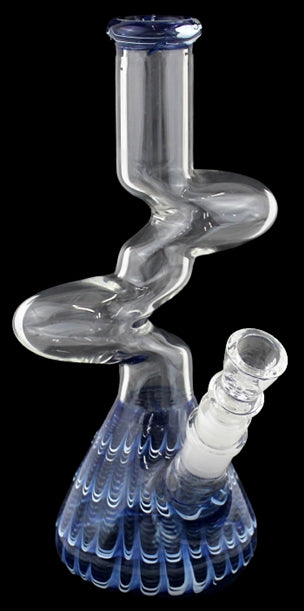10" Raked Double Zong Water Pipe