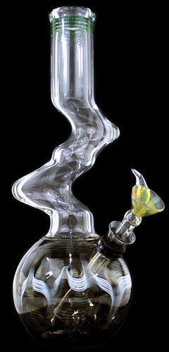 10" Double Zong US Made Raked Water Pipe