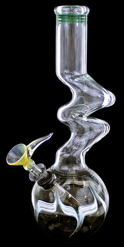 10" Double Zong US Made Raked Water Pipe