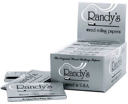 Randys Wired Rolling Papers - 1 1-4 Silver