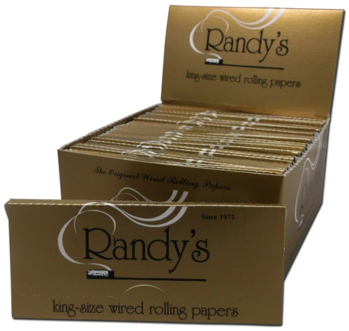 Randys Wired Rolling Papers - King Size Gold