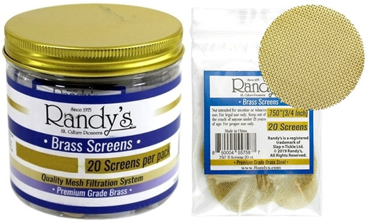 Randys Brass Screens Jar 36pk - .750"