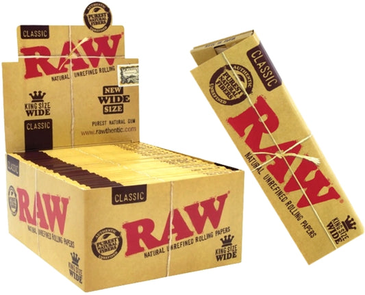 Raw Classic Rolling Paper - King Size WIDE Size 50pk