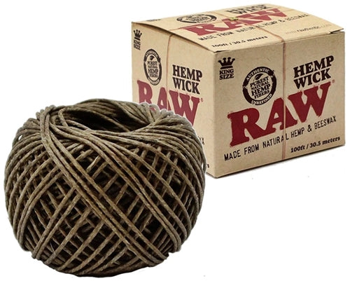 Raw Hemp Wick - 100ft Spool