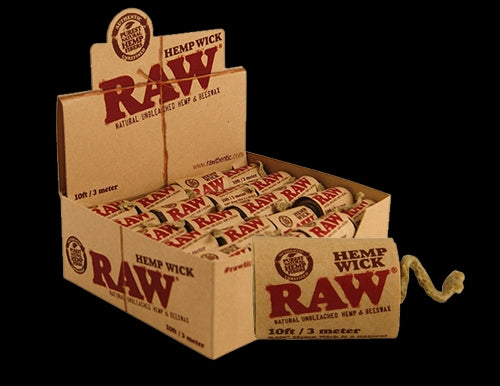 Raw Hemp Wick 10ft 40pk