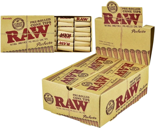 RAW Perfecto 20pk Pre-Rolled Cone Tips