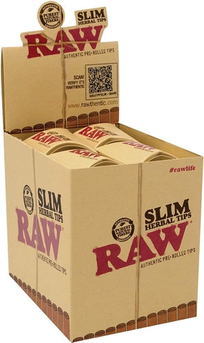 RAW Tips Pre-Rolled Slim 20pk