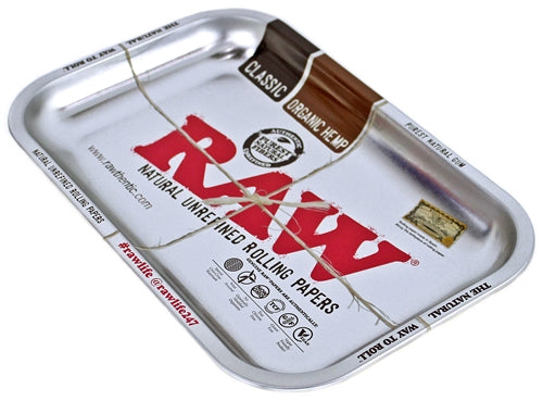 Raw Rolling Tray Metal Silver - Small