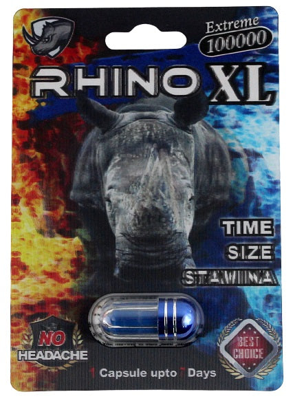 Rhino XL Extreme 100000 Male Enhancement Capsules