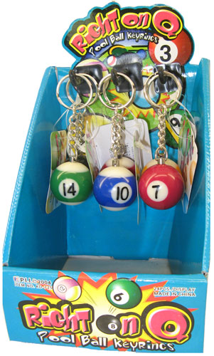 Pool Ball Keyrings