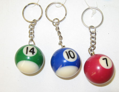 Pool Ball Keyrings