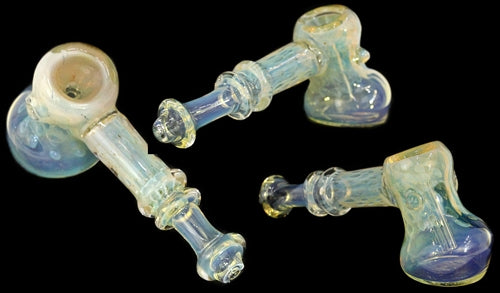 7" Fuming Rim Hammer Bubbler Water Pipe