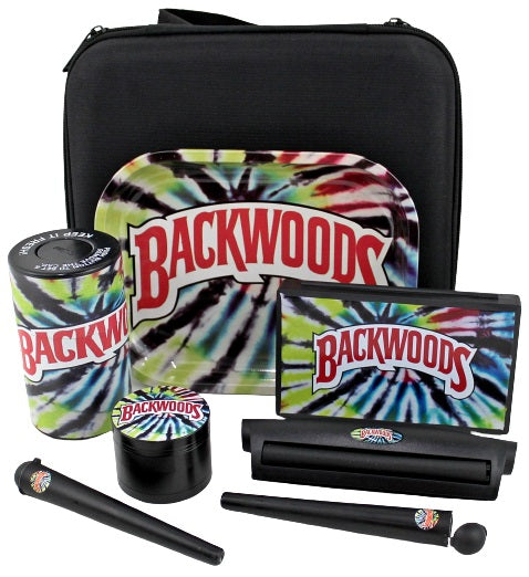 Rolling Station Smoking Gift Set - Backwoods Tie Dye