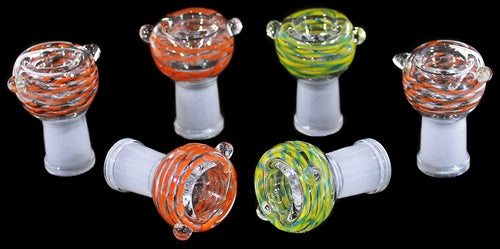 10ct Roped Swirl Art 19mm Female Bowl Assortment