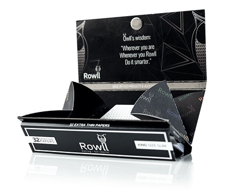 Rowll All In 1 Grinder Tips Rolling Paper - King Size Slim