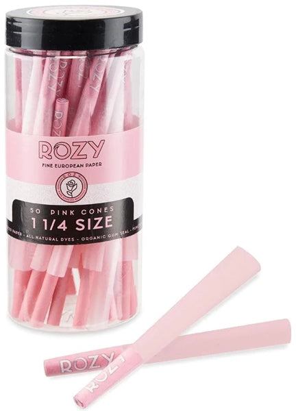 Rozy Pink Pre-Rolled Cones - 1 1-4 - 50ct Jar