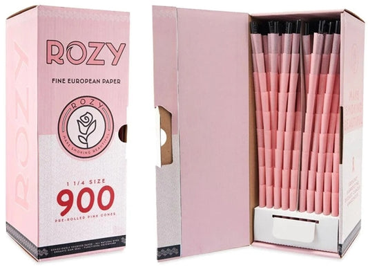 Rozy Pink Pre-Rolled Cones - 1 1-4 – 900ct Bulk