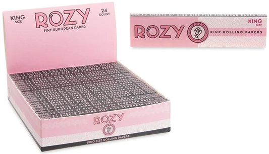 Rozy Pink Rolling Papers - King Size 24pk