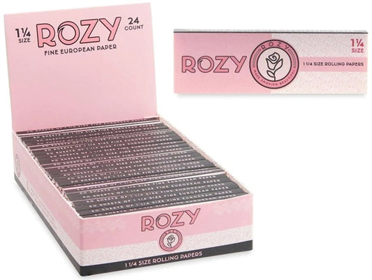 Rozy Pink Rolling Papers - 1 1-4 24pk