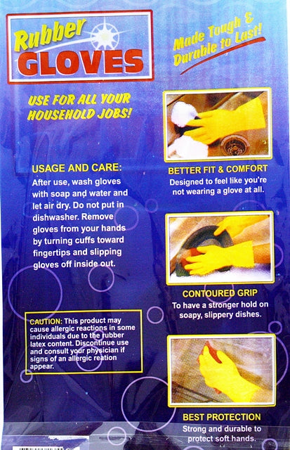 12ct Rubber Gloves