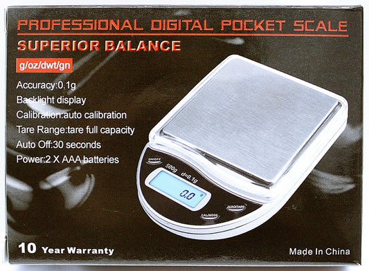 5ct Superior Balance 500G x 0.1G Pocket Scale