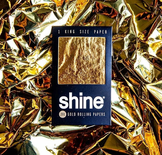 Shine 24K Gold Rolling Papers - King Size 1-Sheet pack