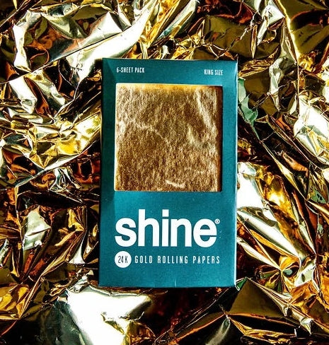 Shine 24K Gold Rolling Papers - King Size 6-Sheet pack