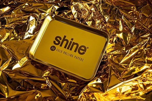 Shine Gold Rolling Tray