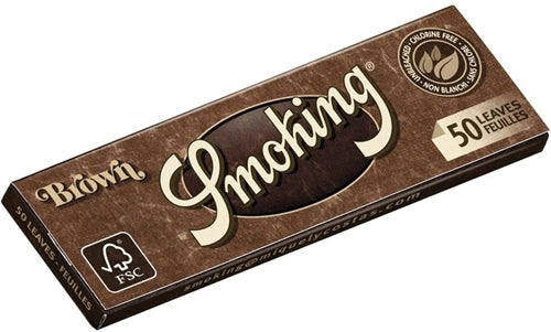 Smoking Brown Rolling Papers - 1 1-4 Medium Size