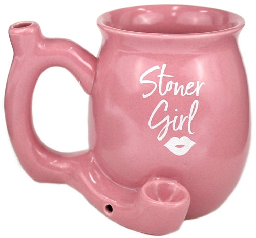 Ceramic Pipe Mug - Stoner Girl