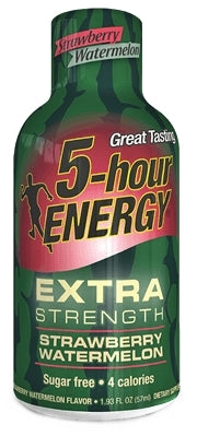 5 Hour Energy Shot - Extra Strength Strawberry Watermelon 12pk