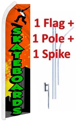 Skateboards Super Flag - With Pole