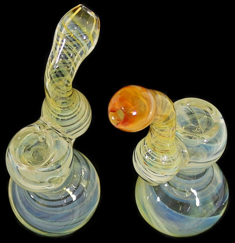 4ct 4" Spiral Art Color Change Fuming Bubbler