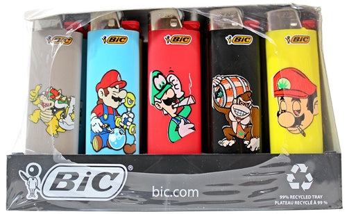 Bic Lighters Mix Color Assortment 50pk - Super Mario Bothers – Puffs Hub