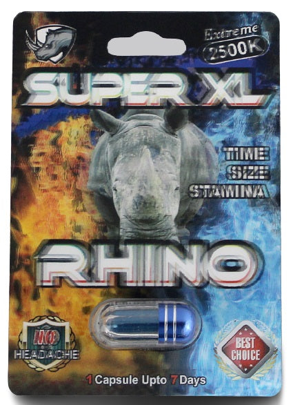 Super XL Rhino Extreme 2500k Male Enhancement