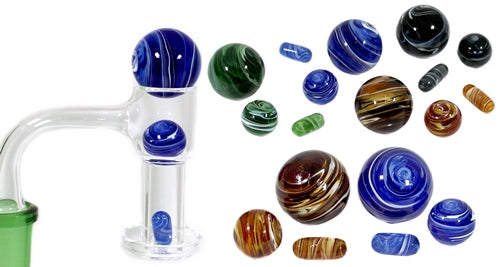 Pearl Marble Pill Set Assortment for Terp Slurper