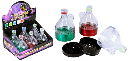 Tobacco Grinder Dispenser 3pc - 60mm 6pk