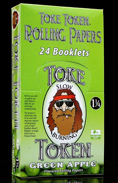 Toke Token Rolling Papers - 1 1-4 Green Apple