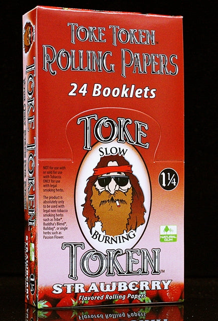 Toke Token Rolling Papers - 1 1-4 Strawberry