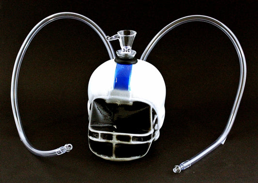 7" Twisted Ceramic Helmet 2H Water Pipe