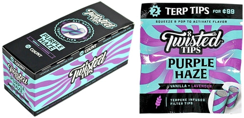 Twisted All Natural Terpene Tips - Purple Haze