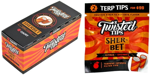 Twisted All Natural Terpene Tips - Sherbet