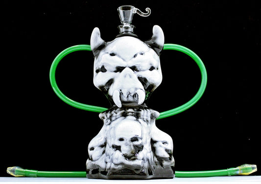 9" Twisted Ceramic 2H Wicked Water Pipe