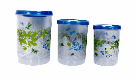 Decorative 3 Pack Storage Containers